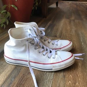 White Hightop Converse